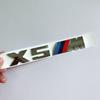 Наклейка на заднюю часть BMW X5M, Спортивный логотип, Серебристо-черный