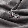 African Amethyst Ring, 925 Solid Sterling Silver Gemstone Jewelry, Handmade Ring, For Thanksgiving Gift