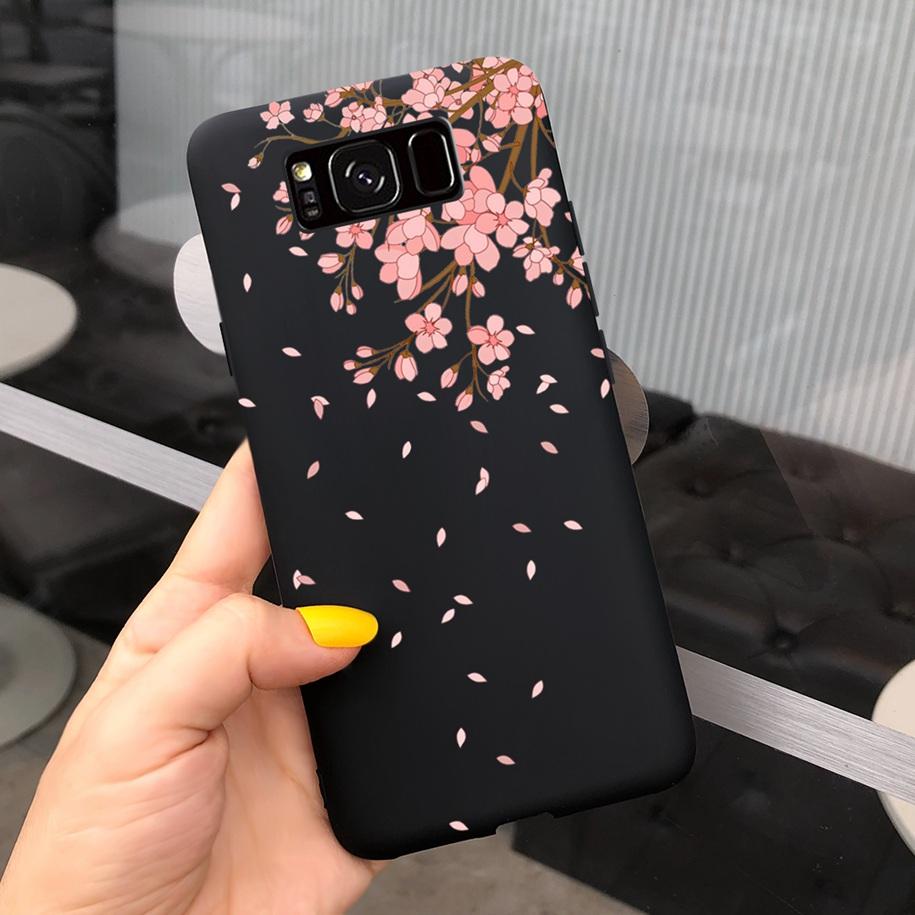 Ударопрочный Чехол Для Samsung S8 Plus SM-G955F Чехол Цветной Ромашка Кактус Мягкий Матовый Чехол Для Телефона Для Samsung S8 S 8 S8+ G950F Capa