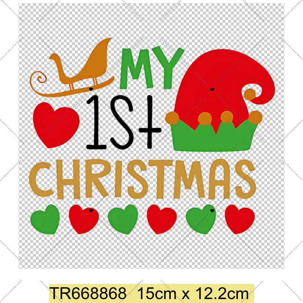 Мои первые рождественские термонаклейки Нашивки на рождественскую тему для швейных принадлежностей Нашивки для одежды своими руками