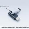 Аудиоадаптер 3,5 мм (мама) на Type-C для устройств Apple и Huawei - Совместим с наушниками 3,5 мм