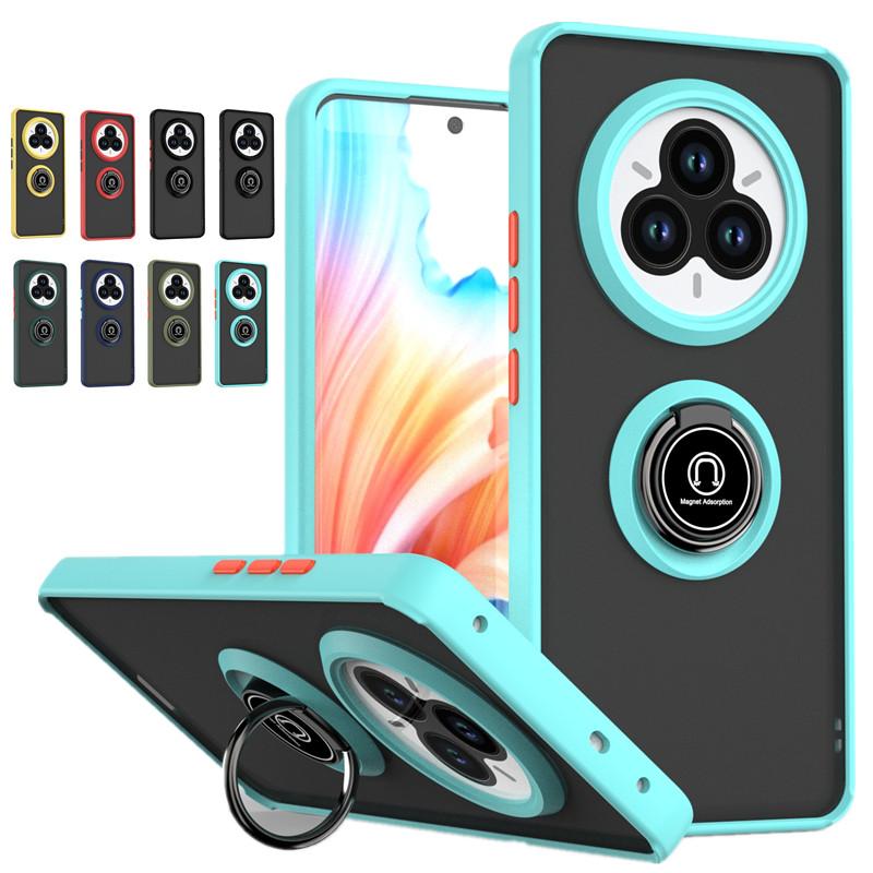 Armor Matte Case For Realme 14 Pro 5G Realme 14 Pro+ Plus Cover Ring Magnetic Stand Holder Shockproof Coque Fundas