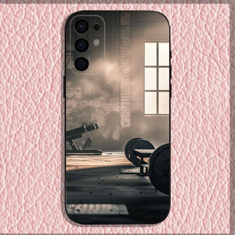 Чехол для телефона для спортзала, фитнеса, бодибилдинга для Samsung S25, S24, S21, S22, S23, S30, Ultra, S20, Plus, Fe, Lite, Note, 10, 9, 5G Черный чехол