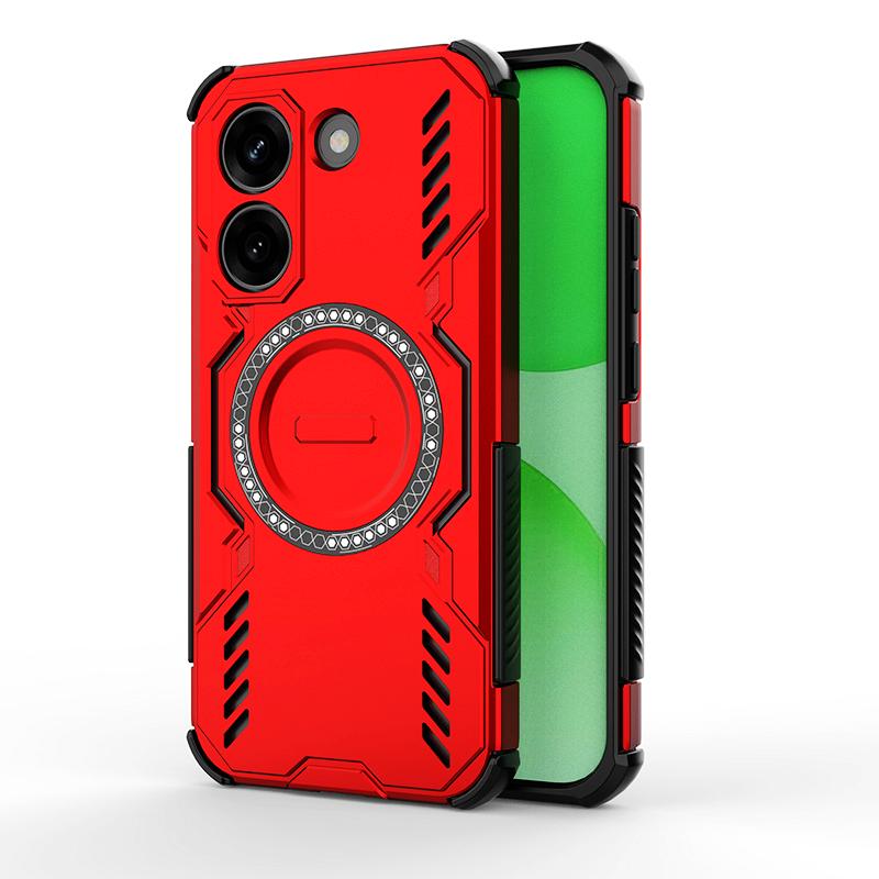 KEYSION Полый корпус с рассеиванием тепла для Xiaomi POCO X8 Pro Max TPU+PC Магнитное охлаждение Ударопрочный чехол для телефона для POCO X8 Pro