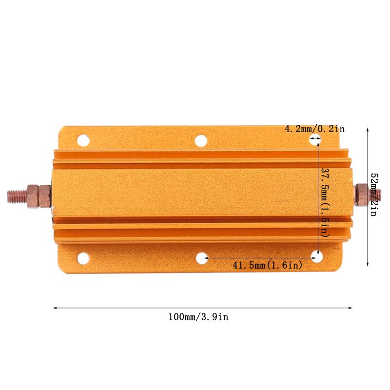 Резистор RX24 200 Вт, резистор в алюминиевом корпусе 1R/2R/4R/8R/10R для датчика питания, инверторный этап