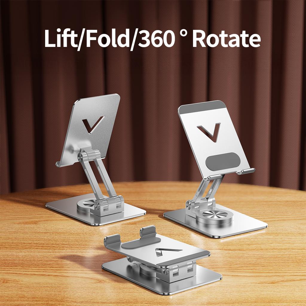 L11 Portable Foldable Desktop Phone Stand Aluminum Alloy Rotating Tablet Holder