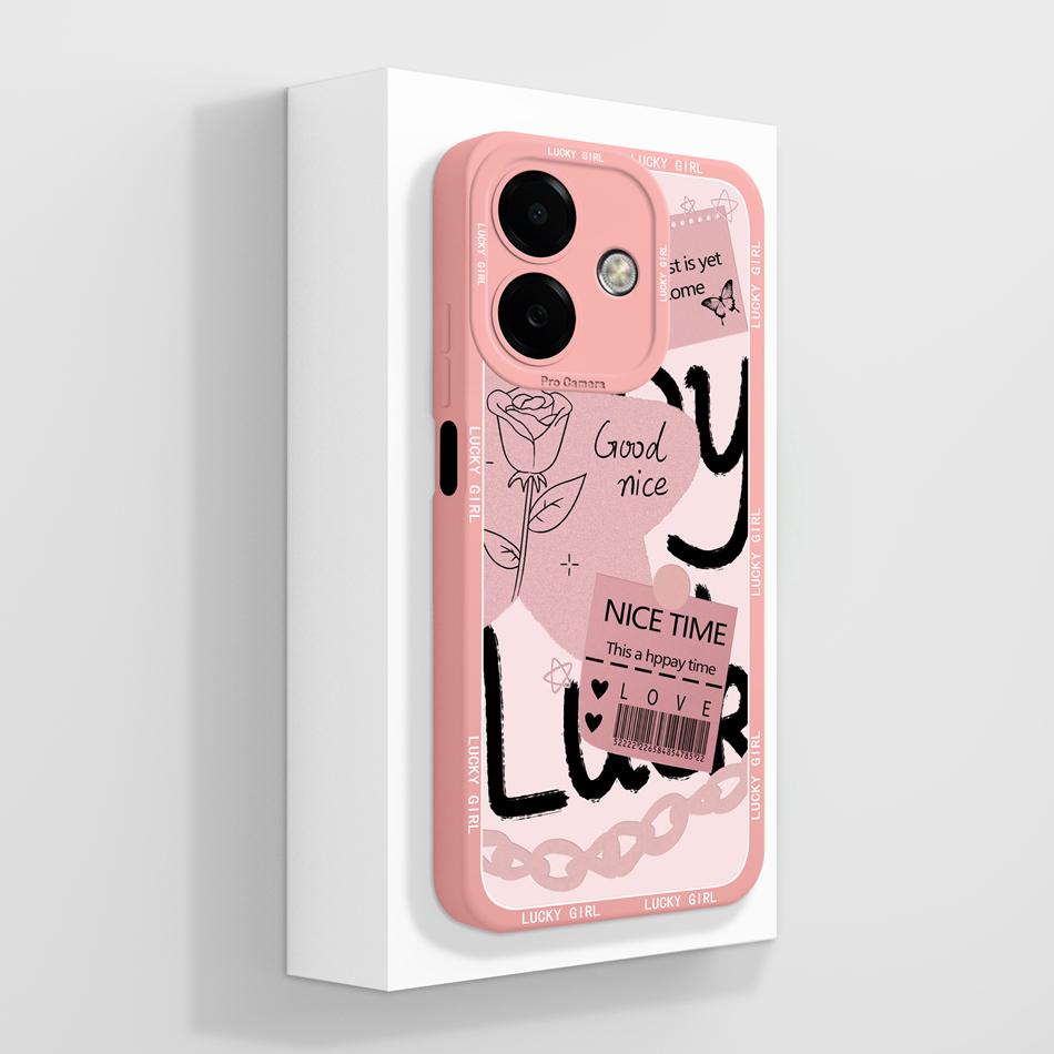 Case For Oppo A3 A3X A40 Art Design Back Cover For Oppo A 40 A 3 Camera Protection 4G Phone Cases Soft Liquid Silicone Bumper