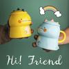 Unicorn Ceramic Water Cup Dinosaur Shaped Mug with Cover Spoon Creative Hand Painted Cartoon Super Cute Super Cute Personality