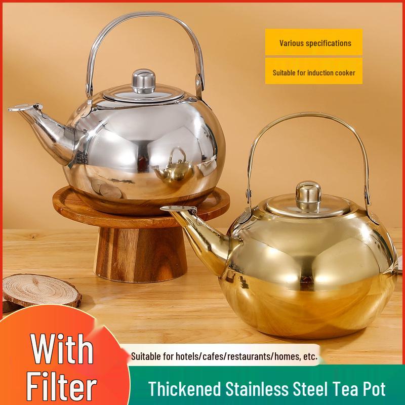 Большой stainless steel чайник для ресторанов и улицы