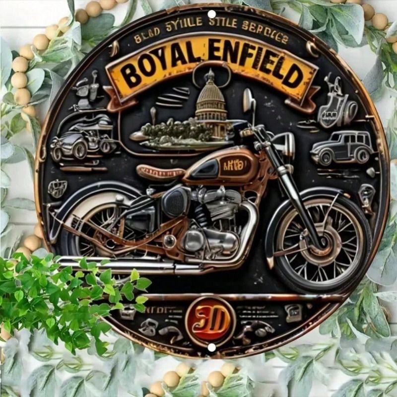 Металлическая табличка Royal Enfield Винтаж для Гаража Домашнего Декора Стен