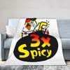 Плюшевое фланелевое одеяло Buldak Hot Chicken Flavor Ramen для детей и взрослых, мягкое, теплое, индивидуального качества, покрывало для кровати для улицы I