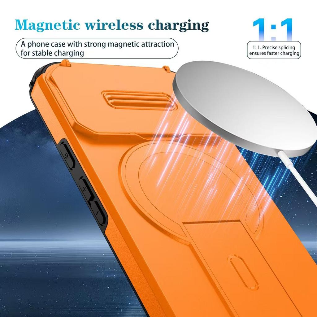 Armor Shockproof Magnetic Case For Google Pixel 10 9 Pro XL 9A Lens protection stand bracket wireless charging For Magsafe Cover