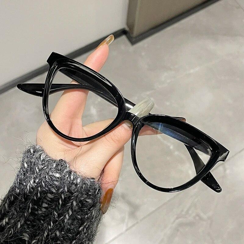 Очки с защитой от синего света для женщин, модные классические компьютерные очки, роскошные дизайнерские оправы для очков «кошачий глаз», новинка 2024 года