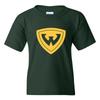 Wayne State Warriors Primary Logo - University College Team Youth T-Shirt