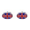 Забавные овальные запонки Union Jack Сине-красная эмаль Пуговица для манжеты Gemelos Для английского джентльмена