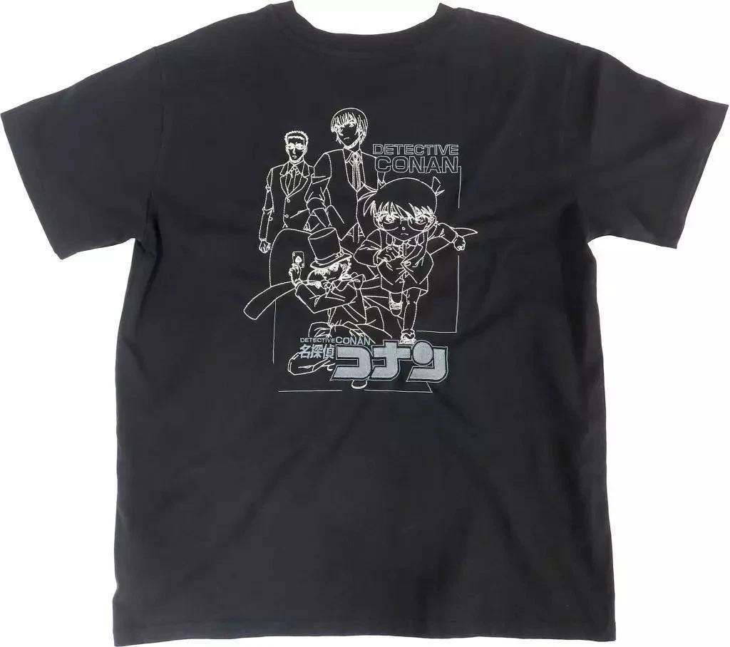Back Embroidery T-shirt Black Free Size Detective Conan×PAGEBOY 68x34cm