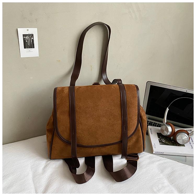 Повседневная сумка-мессенджер в стиле ретро большой вместимости женская 2025 новая популярная модель на осень и зиму рюкзак школьная сумка