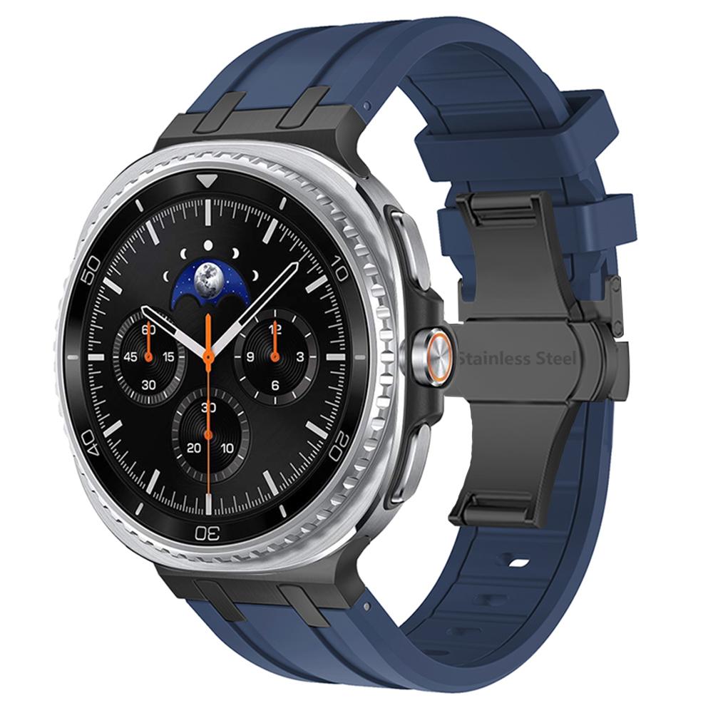 Силиконовый ремешок для Samsung Galaxy Watch 8 44мм 40мм 8 Classic 46мм Мужской спортивный ремешок для запястья для Galaxy Watch Ultra 2025 Аксессуары