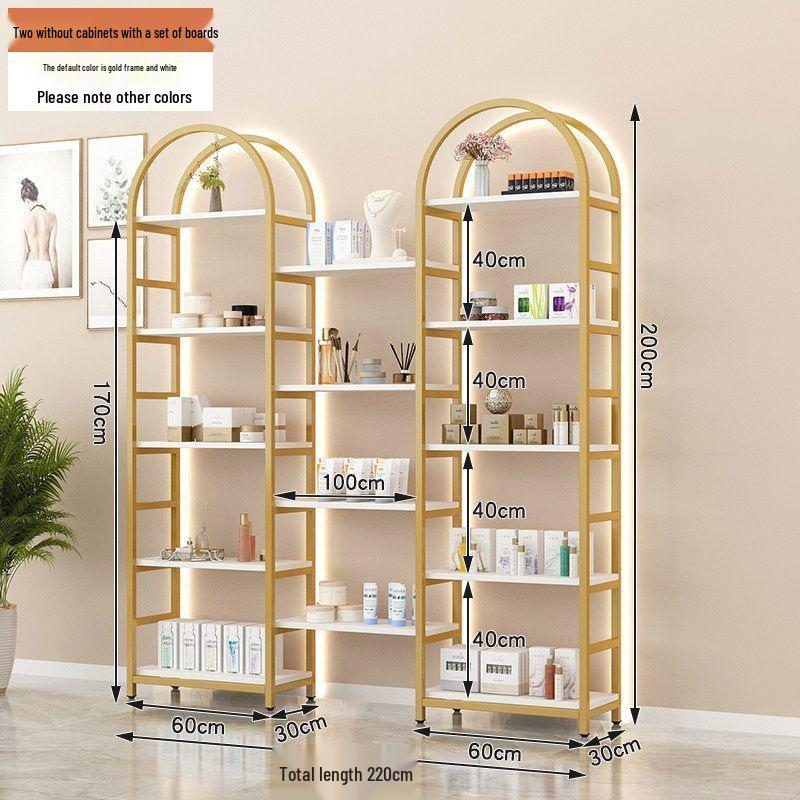 Multi-layer Display Rack for Cosmetics & Nail Salon Storage