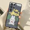 Кавайные Кролики Медведи Корейская масляная живопись Чехол для Samsung Galaxy S22 S21 Ultra Note 20 S8 S9 S10 Note 10 Plus S20 FE S21 FE Чехол