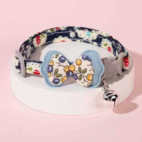 Ошейник для кошек с подвеской в виде колокольчика, дизайн в виде бабочки и звезды, регулируемый ошейник для котенка