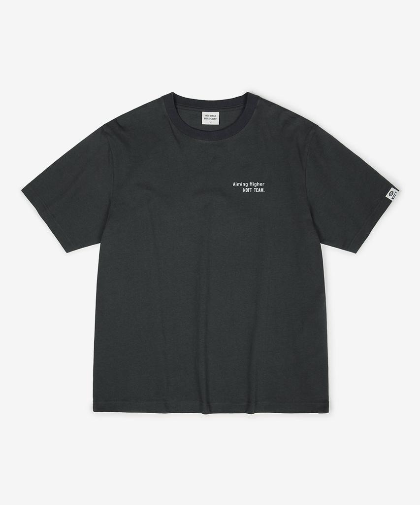 NOT ONLY FOR TODAY Vintage Poster Short Sleeve T-Shirt [Dark Gray]