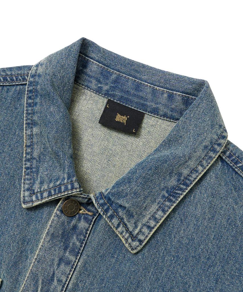 BROWNBREATH Denim Pocket Shirts - Indigo