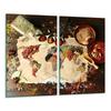 GLASS CUTTING BOARD 2x 30x52 SPICES