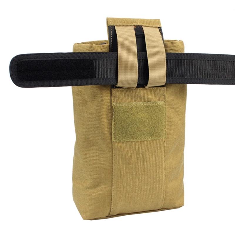 Сумка-подсумок для сброса магазинов Тактический Большой Складной Подсумок для сброса магазинов Подсумок для сброса с кулиской Подсумок для магазинов и утилитарных предметов Складная поясная сумка