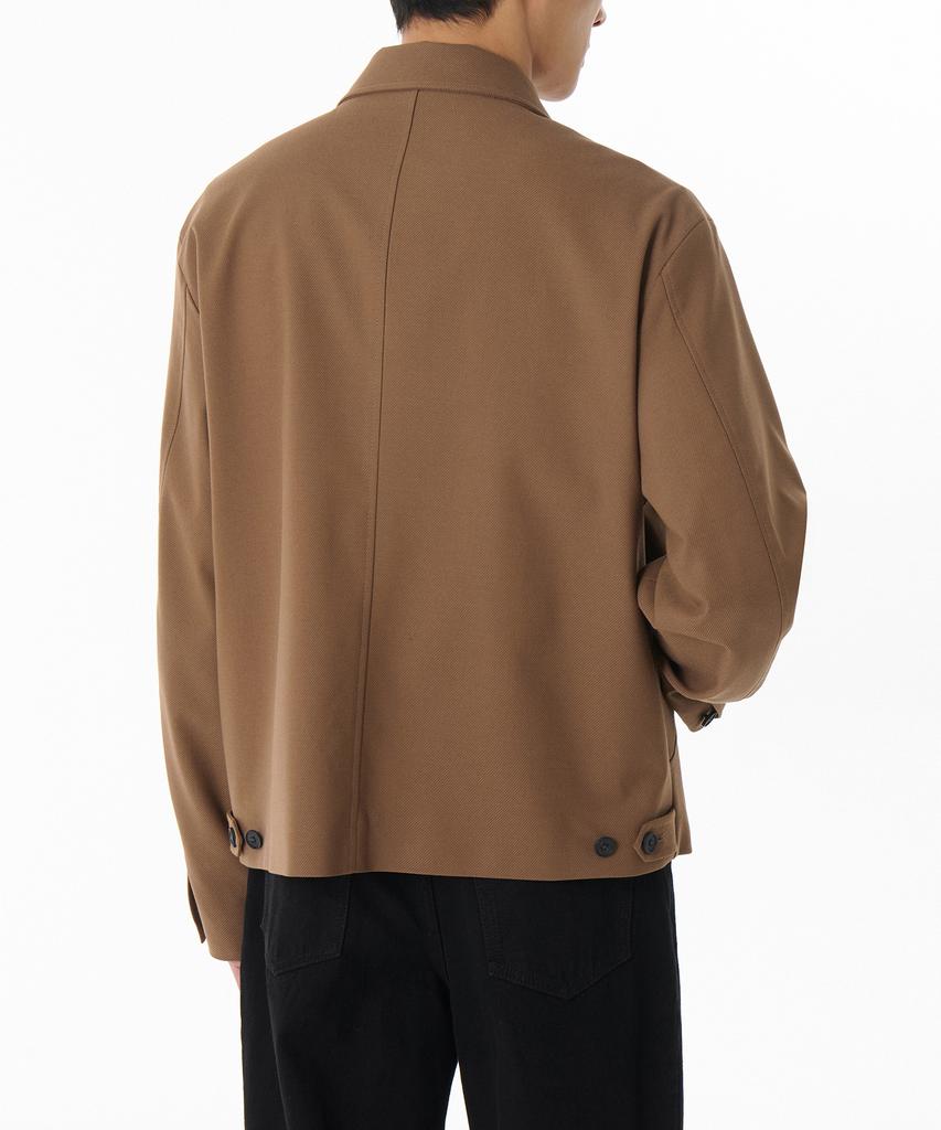 Musinsa Standard Whipcord Structured Minimal Jacket [Desert Brown]