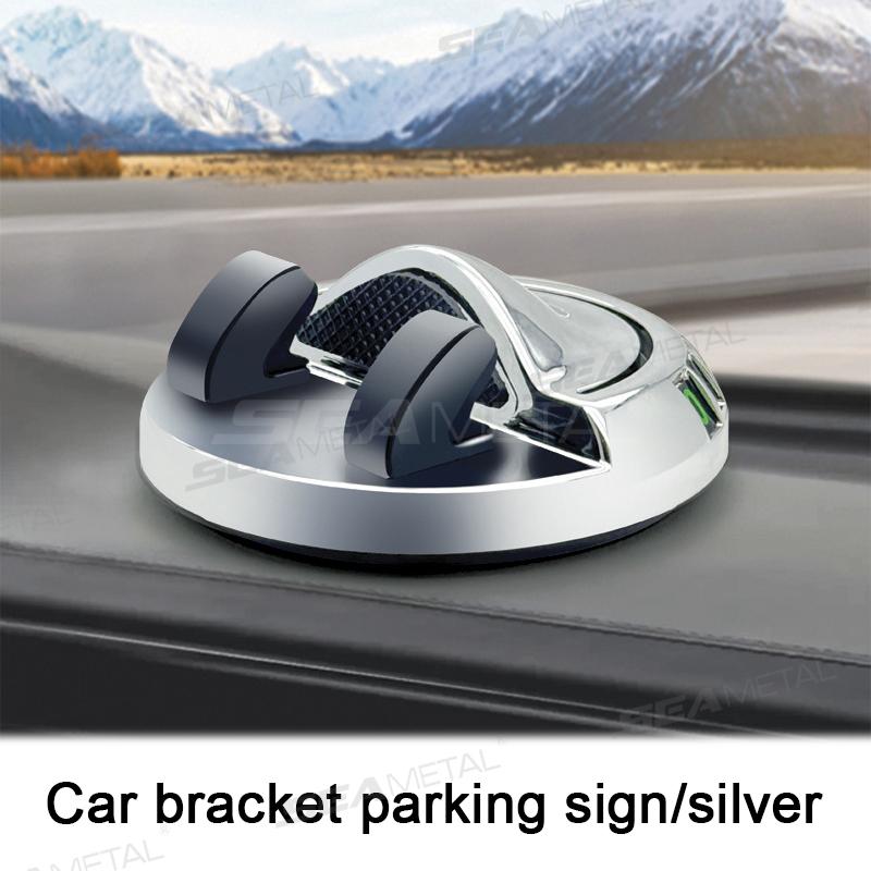 SEAMETAL Car Phone Holder ABS Dashboard Navigation 360 Rotation Parking Number Plate Stable Anti-Slip Universal