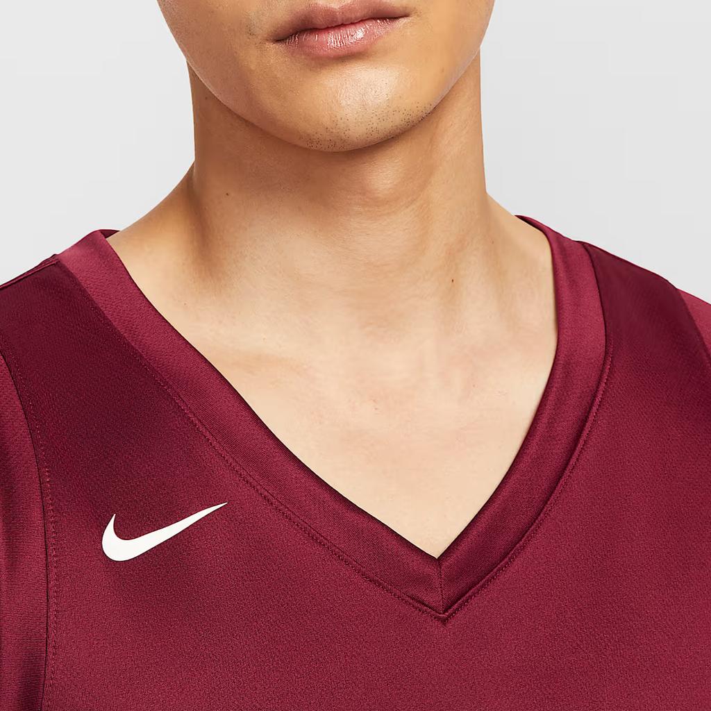 Nike Мужская баскетбольная майка Dri Fit Командная Наклейка Красный IM9813-678