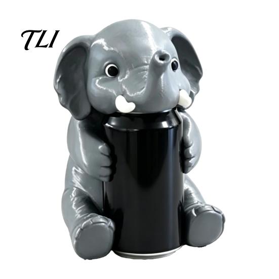 Personalized Gift for Him Dinosaur Can Cover, Cute Animal Soda Holder 375ml Cans, Creative Kids Plastic Drink Stand Desk, Fun Party Home Bar