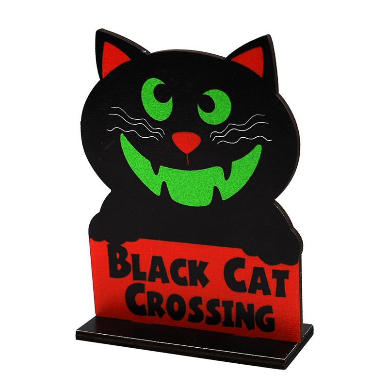 Halloween Wooden Ornament Tree Hanging Pumpkin Ghost Plaque Pendant Party Decor