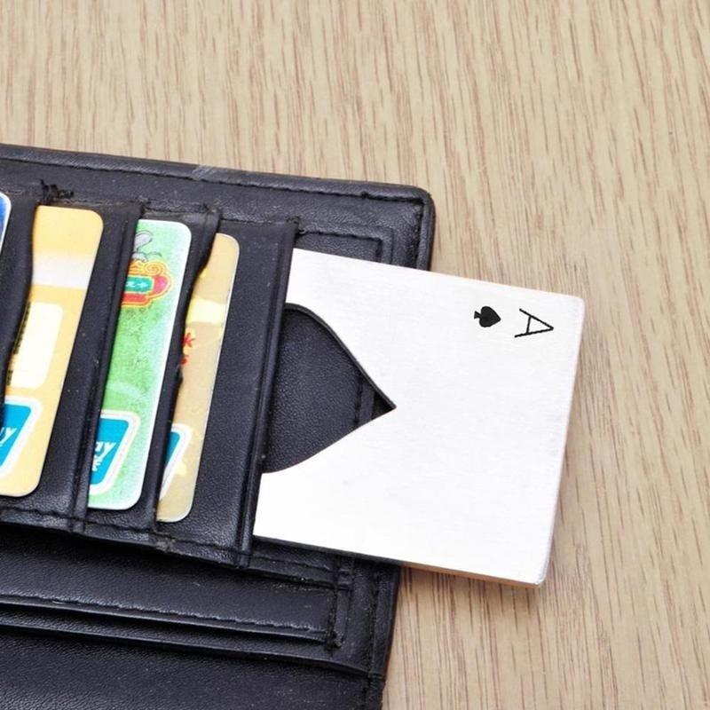 Новая умная покерная карта, домашний кухонный барный инструмент, открывалка для бутылок пива и газировки