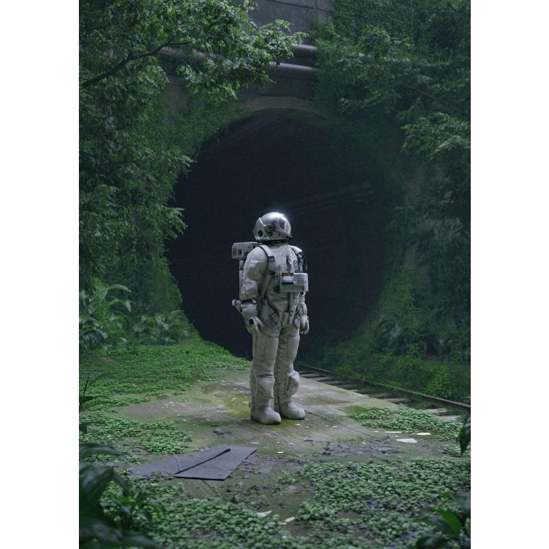 Fantasy Astronaut Canvas Poster Abstract Adventure Wall Picture for Living Room Bedroom Playroom Bar Club Modern Home Decor Gift