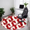 1pc Horse Pattern Office Round Area Rug,  Mat Suitable For Office, Under Office Chairs Bedroom Living Room Home Decor, Room Deco