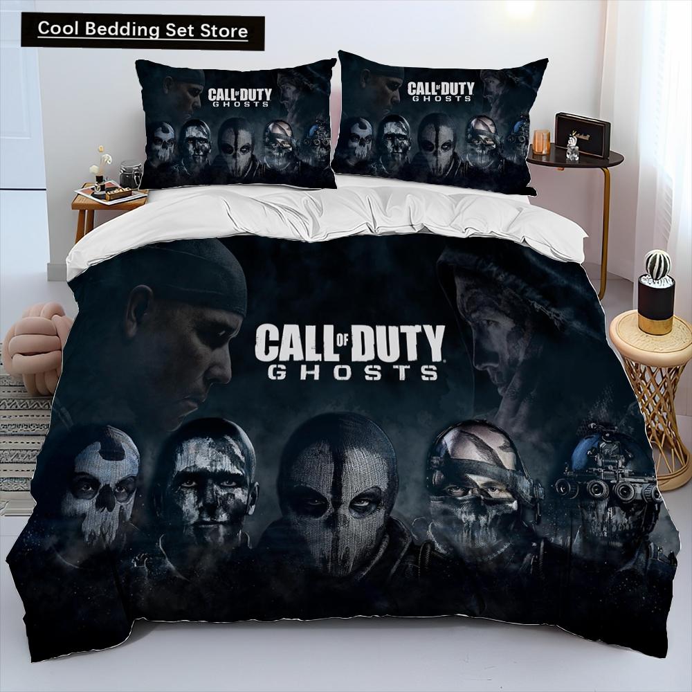 3DPrinting Game Call of Duty Одеяло Постельное белье, Пододеяльник Постельное белье Одеяло Чехол Наволочка, King Queen Size Постельное белье Детский