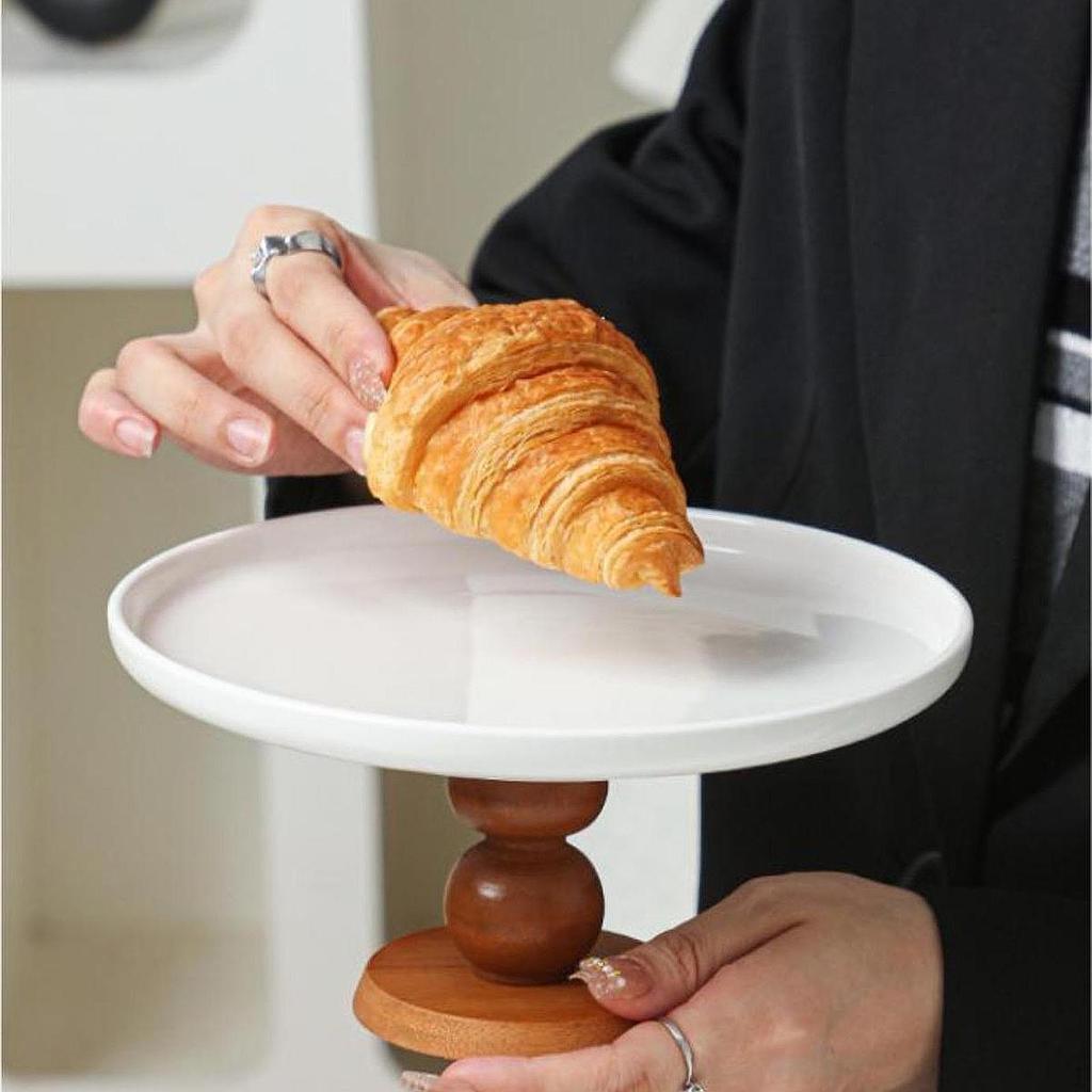 Керамическая подставка для торта с ножкой для демонстрации десертов и закусок