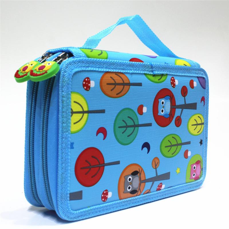 Large Pencil Case Hole Sketch Zipper Capacity Art Painting Drawing Sketch Pen Storage Bag Organizer Paintbrush Statione 32/52/72