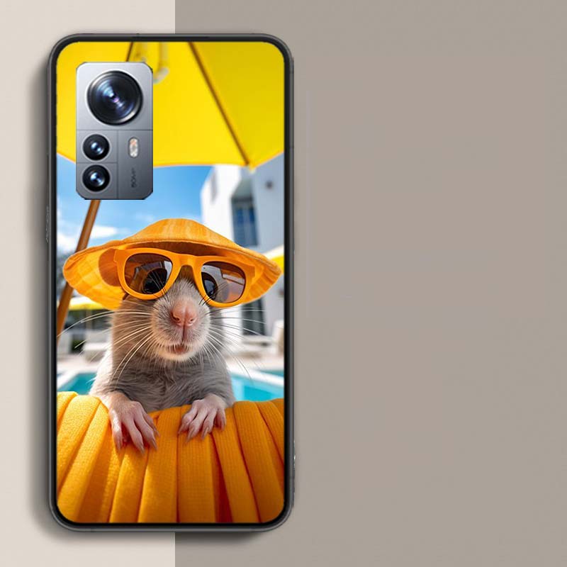 Милый чехол для телефона с хомяком для Redmi Note 13 Pro Plus 14 Pro+ 12S 12 11S 11T 11E 11 10S 10 9S 9 Xiaomi Capa TPU