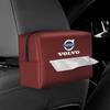 Car Tissue Organizer Bag Paper Towel Storage Box Accessories For Volvo XC90 V90 V60 XC60 V40 S80 S60 S90 C40 XC40 V70 Valve Cap