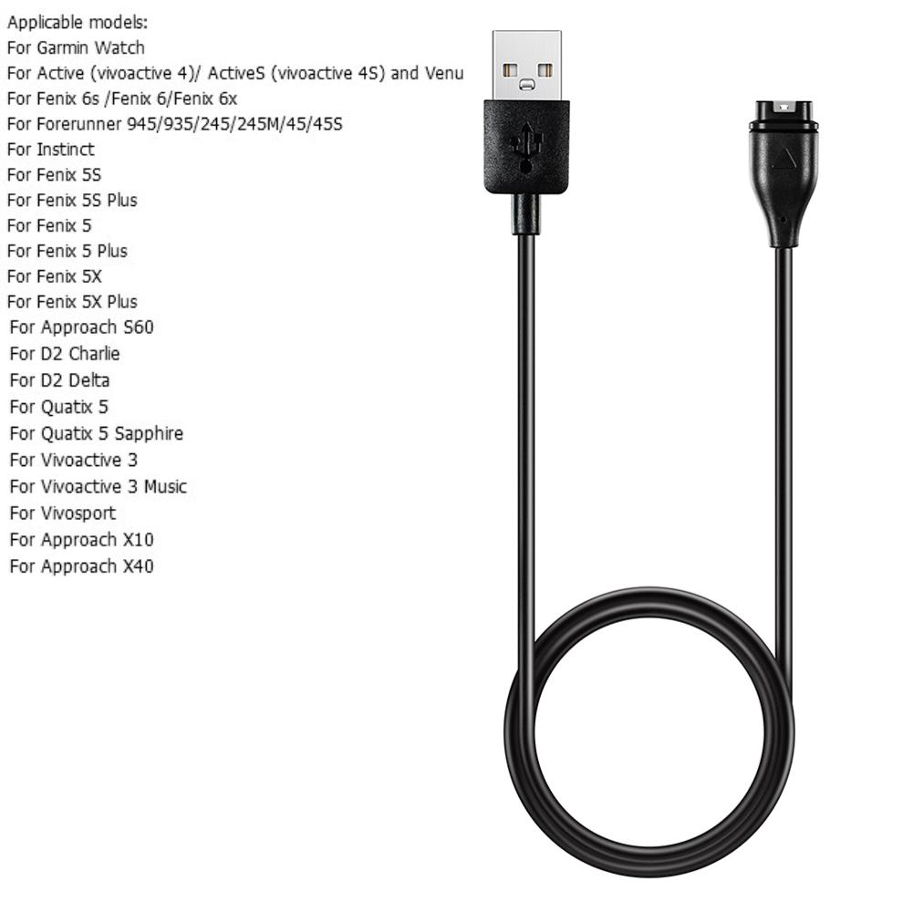 Док-станция для быстрой зарядки USB для Garmin Vivoactive 3 charger 4s 935 Venu Sq 945 245 Fenix 5S 5X Plus 7 6 6S 6X Pro Кабель для зарядки