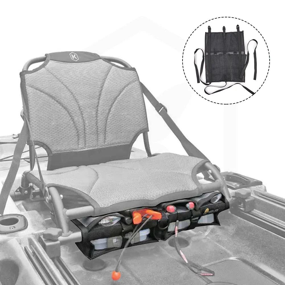 Nylon Mesh Kayak Under Seat Storage Bag Kayak Canoe Tool Organization Pouch Sheet
