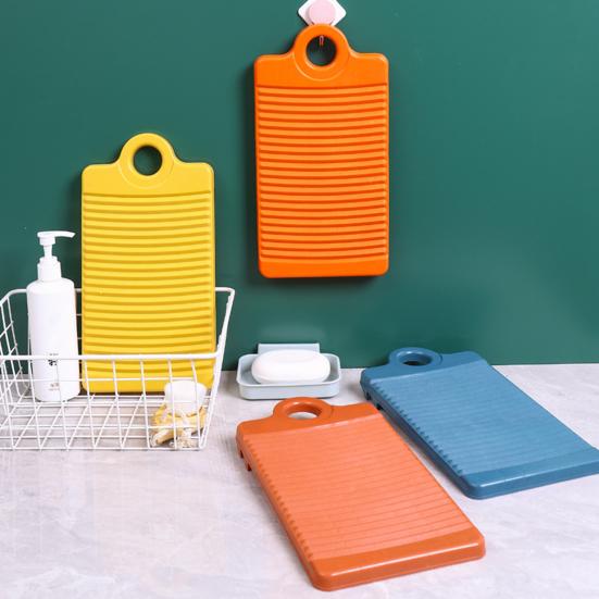 Мини-стиральная доска с волнистыми полосками, подвесное отверстие, противоскользящая утолщенная нижняя канавка, пластиковое нижнее белье, носок, полотенце, доска для стирки белья, хозяйственные товары