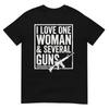 I Love One Unisex Several Guns Husband Funny Gun (On Back) Tshirt (1)
