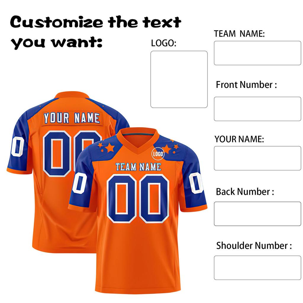 Custom Football Jerseys Personalized Printed Team Name & Number Sports Uniform For Men Women Youth