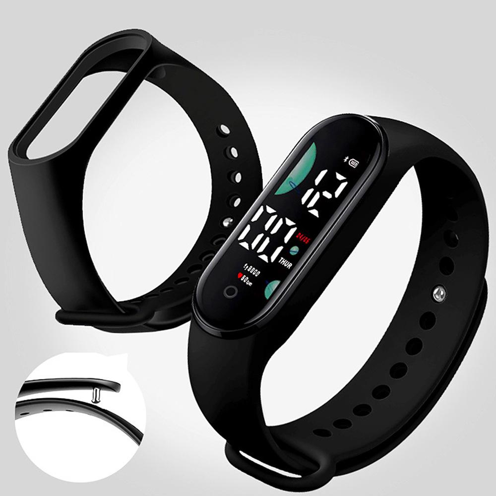 Детские светодиодные мультяшные спортивные часы - Студенческие сенсорные электронные часы.