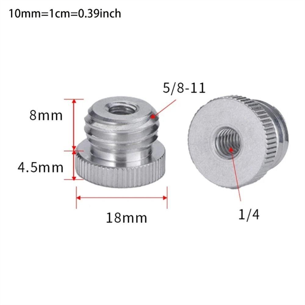 Tripod Mount Adapter 5/8-Inch Male Conversion Screw 1/4 Turn 5/8 Screw Camera Screw Tripod Screw