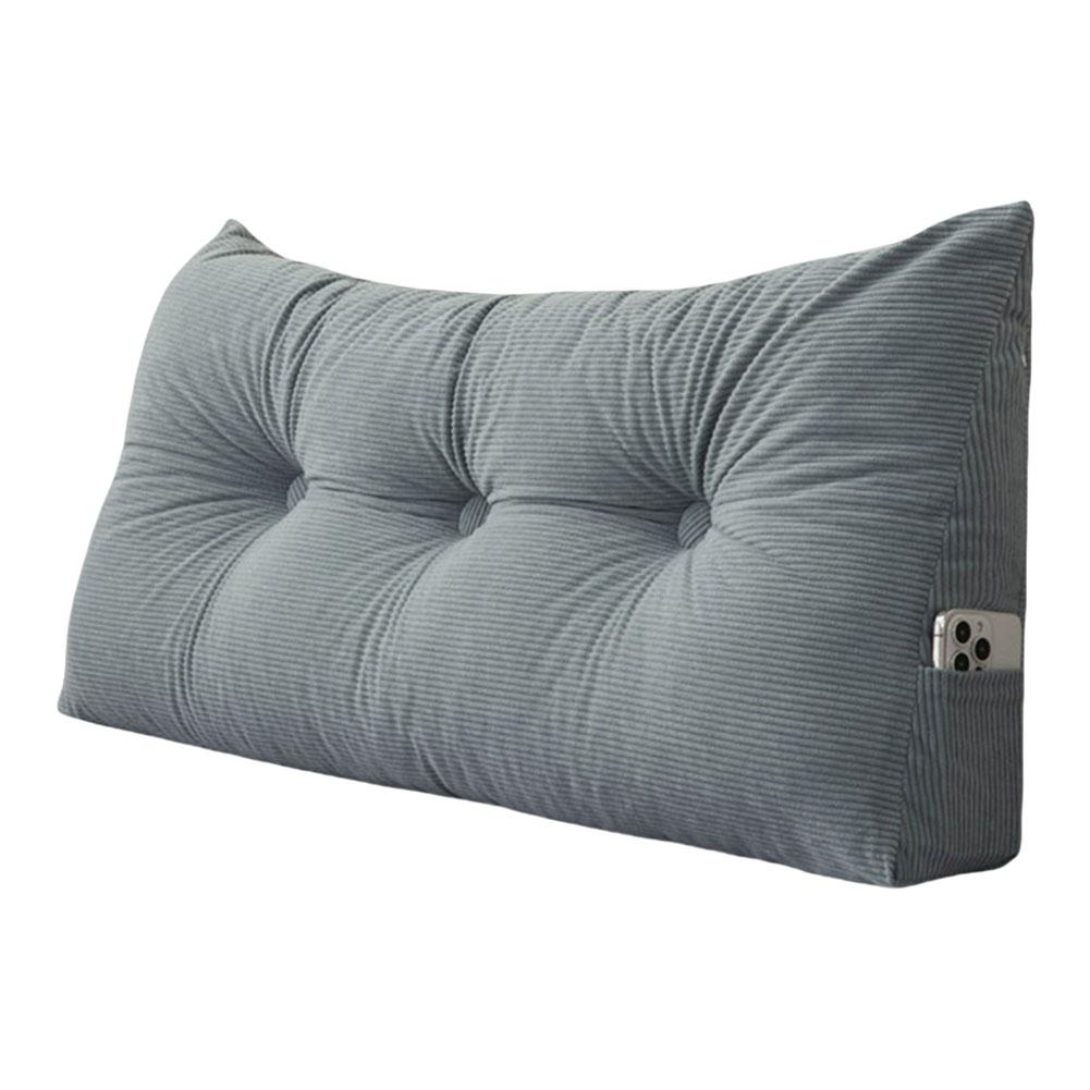 Треугольная клиновидная подушка-изголовье с боковыми карманами, поддержка для позиционирования, эргономичная треугольная подушка для головы, поясничная поддержка, спинка для кровати